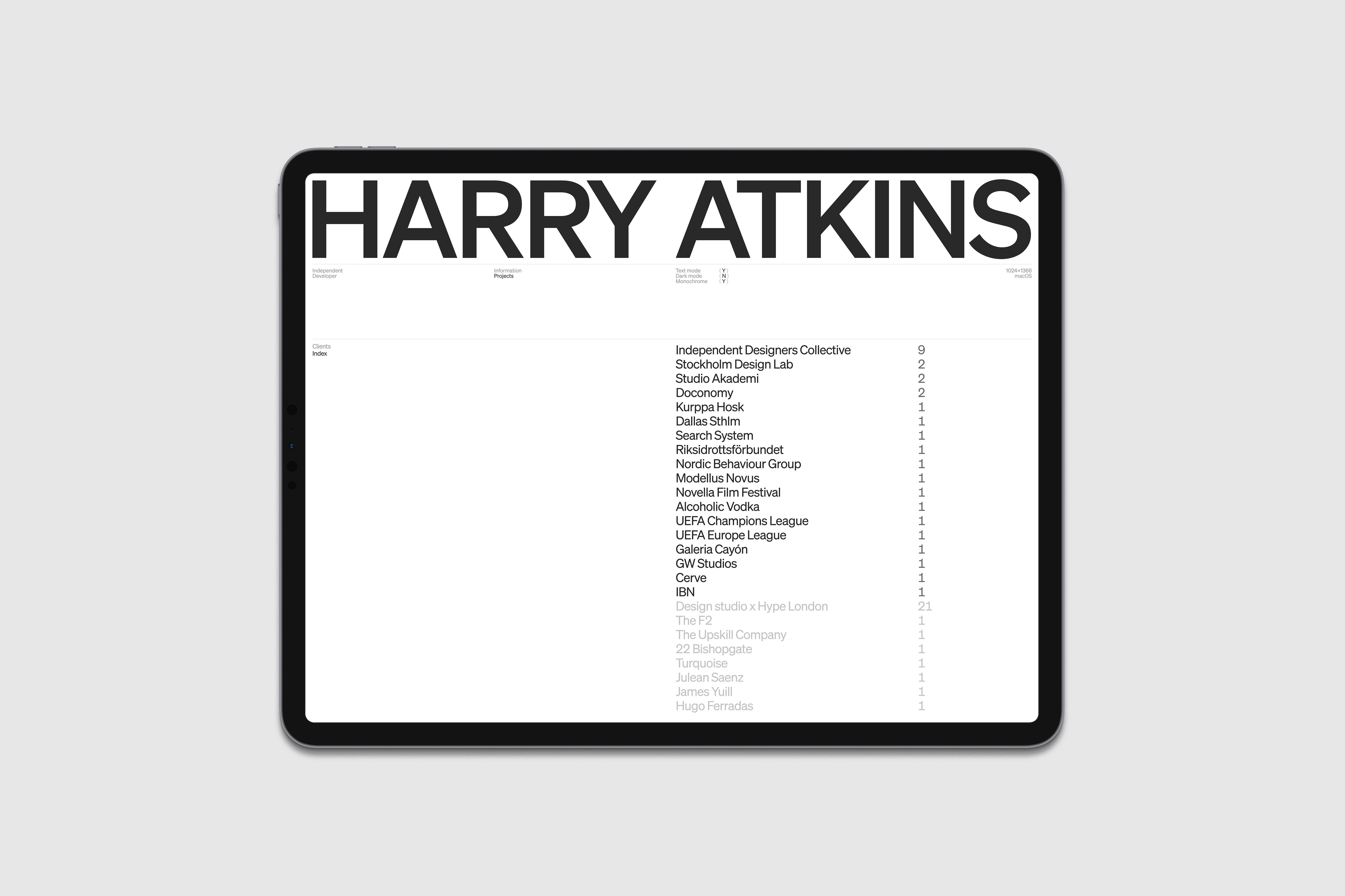 Harry Atkins 20